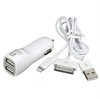 Cargador de Coche Lightning / 30-Pin para iPad 3, iPhone 5, iPhone 4S - 2 en 1