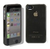 Funda de Silicona para iPhone 4 / 4S - Negro Transparente