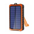 4smarts Prepper Solar Power Bank 12000mAh - 2xUSB-A - Negro / Naranja