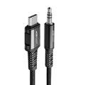 Acefast Cable de audio USB-C a conector de 3,5 mm - 1,2 m - Negro