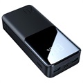 Mini Power Bank Rápido 10000mAh - 2x USB - Negro