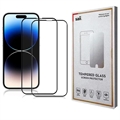 Protector de Pantalla - 9H - Saii 3D Premium para iPhone 15 Pro Max - 2 Unidades