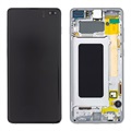 Carcasa Frontal & Pantalla LCD GH82-18849B para Samsung Galaxy S10+ - Blanco