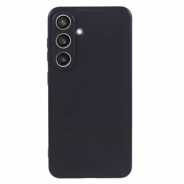 Carcasa de TPU Anti-Huellas Dactilares Mate para Samsung Galaxy S24 - Negro