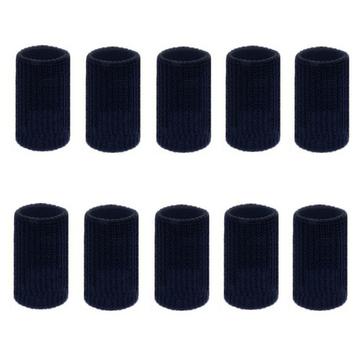 10 Pzs. Protectores de dedos de nylon elástico para deporte - Negro