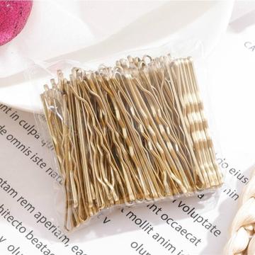 Juego de 100 horquillas - Pasadores de 5cm para mujeres - Oro