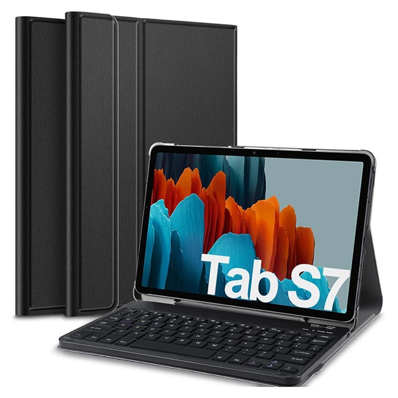 su Narabar Tableta Funda con Teclado Bluetooth para Samsung Galaxy Tab S7/S8