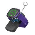 Mini batería inalámbrica magnética con llavero y cargador portátil de 1200 mAh para la serie iWatch