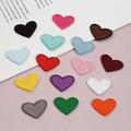 15 piezas de parches para planchar con corazones de colores - para ropa y accesorios