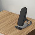Cargador Inalámbrico Qi 15W Soporte de Carga Rápida Mobile Phone Desk para iPhone Samsung
