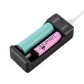 Cargador USB de 2 ranuras Smart Li-ion Battery - 3.7V/4.2V - Negro