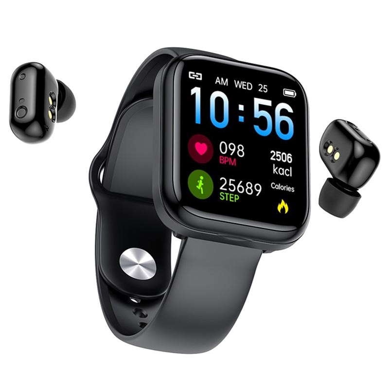 Smartwatch Impermeable 2 en 1 y Auriculares TWS X5