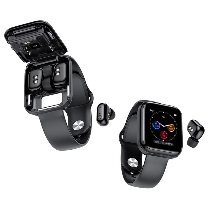 Smartwatch Impermeable 2 en 1 y Auriculares TWS X5