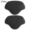 3 Pares de Taloneras para Zapatos y Zapatillas, Plantillas para el Talón - 8.5x5.8cm - Negro