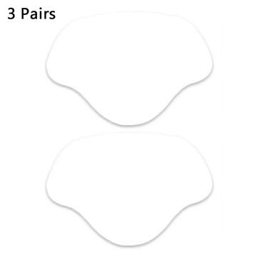 3 Pares de Taloneras para Zapatos y Zapatillas, Plantillas para el Talón - 8.5x5.8cm - Blanco