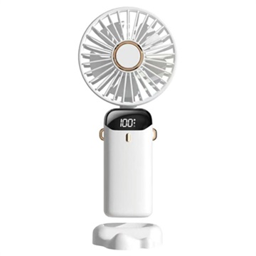 Mini Ventilador Portátil para Colgar en el Cuello 3 en 1 - Blanco