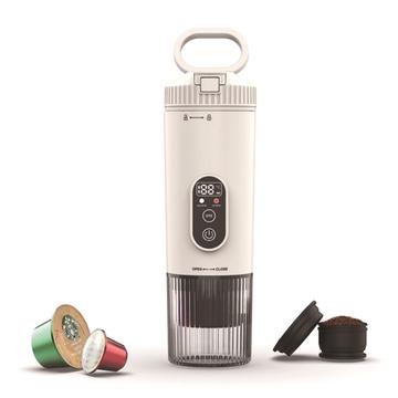 Máquina de café espresso portátil 3 en 1 con cápsulas Nespresso/DolceGusto y café en polvo