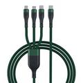 Cable de carga USB-C 3 en 1 - Micro USB, USB-C y Lightning - 1.2m