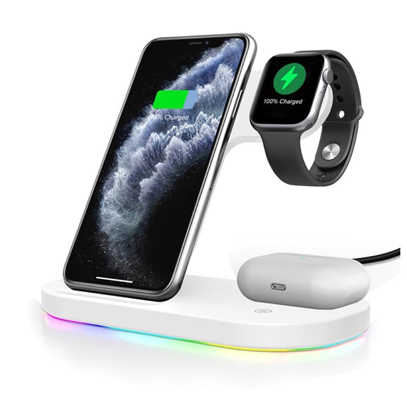 Cargador inalámbrico Estación de Carga 3 en 1 para Apple Watch Air