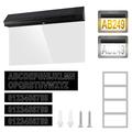 Señal de dirección solar de 30 LED con números de casa personalizables