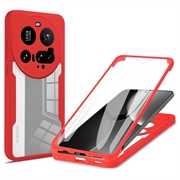 Carcasa de Protección 360 para Xiaomi 15 Ultra - Rojo / Claro