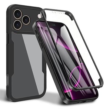 Carcasa de Protección 360 para iPhone 17 Pro Max - Negro / Claro
