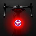 3664 Luz Trasera Creativa IPX2 Impermeable Pequeña Luz LED para Bicicleta Soporte Carga USB para Ciclismo al Aire Libre