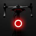 3664 Luz Trasera Creativa para Bicicleta IPX2 Impermeable Pequeña Luz LED para Bicicleta Soporte Carga USB para Ciclismo al Aire Libre - Circular