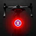 3664 Luz Trasera Creativa IPX2 Impermeable Pequeña Luz LED para Bicicleta Soporte Carga USB para Ciclismo al Aire Libre - Gemini