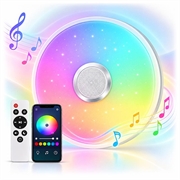 Plafón LED inteligente de 36W con mando a distancia / altavoz Bluetooth - Forma redonda