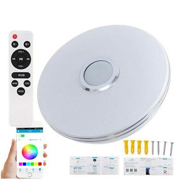 Plafón LED inteligente de 36W con mando a distancia / altavoz Bluetooth - Forma redonda