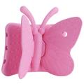 3D Butterfly Kids Shockproof EVA Kickstand Phone Case Funda para iPad Pro 9.7 / Air 2 / Air - Rosa