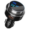 Baseus Energy Column QC3.0 Car Charger / Bluetooth FM Transmitter - Silver