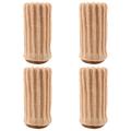 Pack de 4 Cubrepiernas de punto elástico - Beige