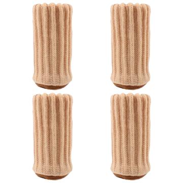 Pack de 4 Cubrepiernas de punto elástico - Beige