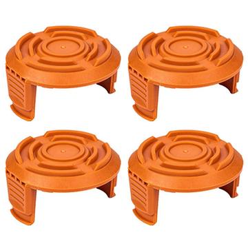 4 Piezas. Tapas de carrete para desbrozadora Worx WA6531 - Plástico ABS, 56.5x31.5mm