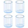 Cubrepiernas de goma para sillas y mesas de 4 piezas - 16mm - Transparente