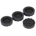 Almohadillas amortiguadoras de 4 piezas para lavadoras y electrodomésticos - Negro