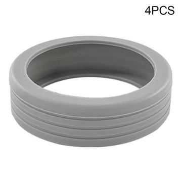 Juego de 4 fundas de silicona para maletas - Gris
