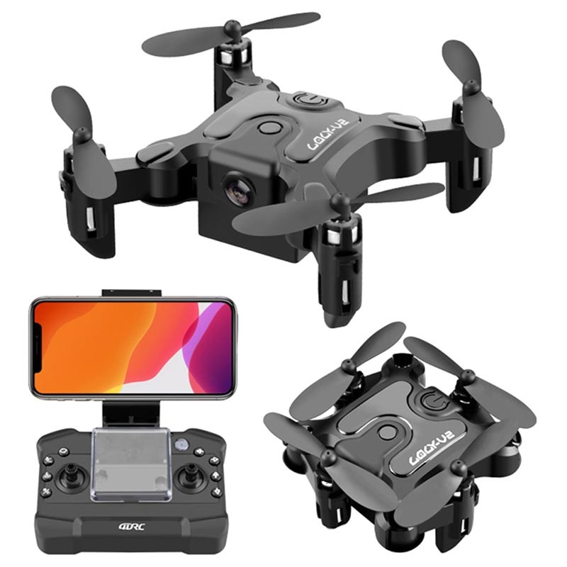 Mini Drone Plegable 4DRC V2 con Mando a Distancia - 2MP, WiFi (Embalaje  abierta - Satisfactoria)