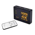 Conmutador HDMI 4K Ultra HD 3 a 1 con mando a distancia