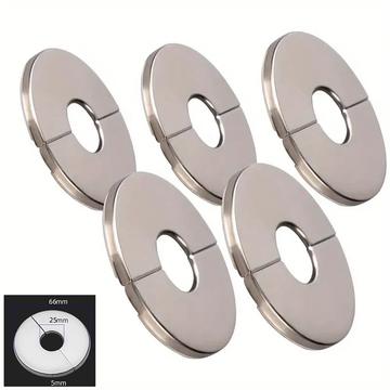 5 Piezas. Acero inoxidable redondo pared agujero brida tapa