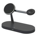 5 in 1 Magnetic Wireless Charger for iPhone, Apple Watch, AirPods Fast Charging Dock Station (Open Box - Excellent) - Black