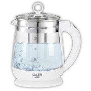 Adler AD 1299 Hervidor de vidrio 1.5l - con control de temp. e infusor de té