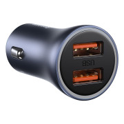 Baseus Golden Contactor Pro cargador de coche CCJD-A0G, 2x USB, 40W - gris