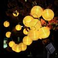 20 LED Solar Linterna Lámpara IP65 Impermeable Decorativo Colgante Tira de Luz para el Festival de patio al aire libre - 5m