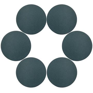 6 Pzs. Posavasos de Cuero PU Ø 10 cm - Verde Oscuro