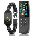 760 Pro Dog Bark Control Collar con Pantalla a Color - Vibración y Sonido Auto Trainer - Negro