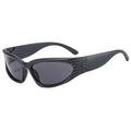 90s Speed Gafas / Gafas de sol para hombres y mujeres - UV400 - Negro