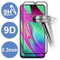 Protector de Pantalla de Cristal Templado 9D para Samsung Galaxy A40 - Negro